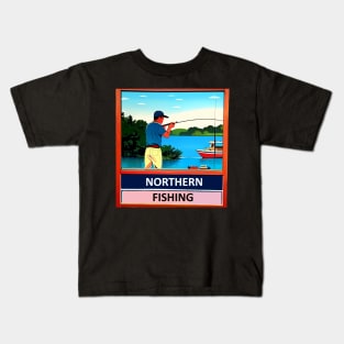 Vintage Fishing Poster Kids T-Shirt